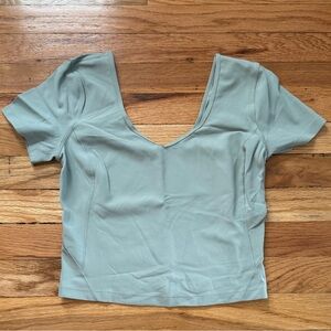 Lululemon Align T Shirt Silver Blue